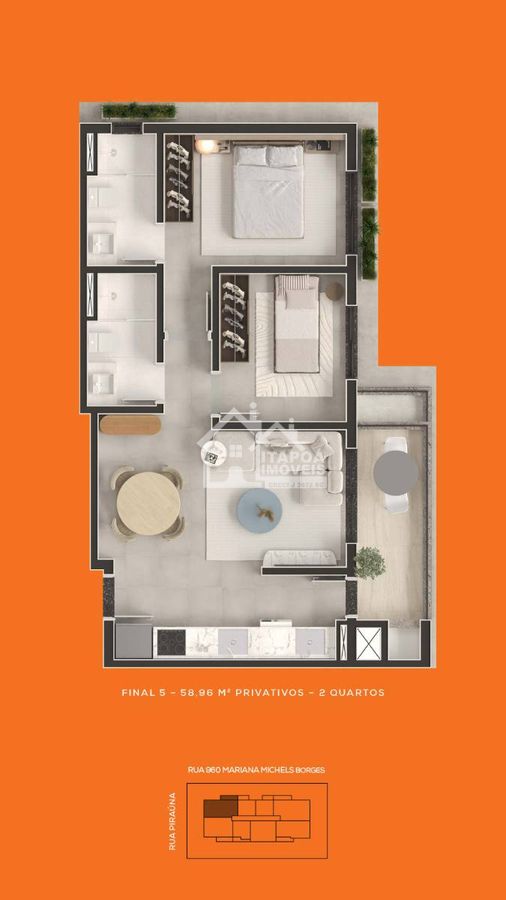 Apartamento, 1 quarto, 29 m² - Foto 53