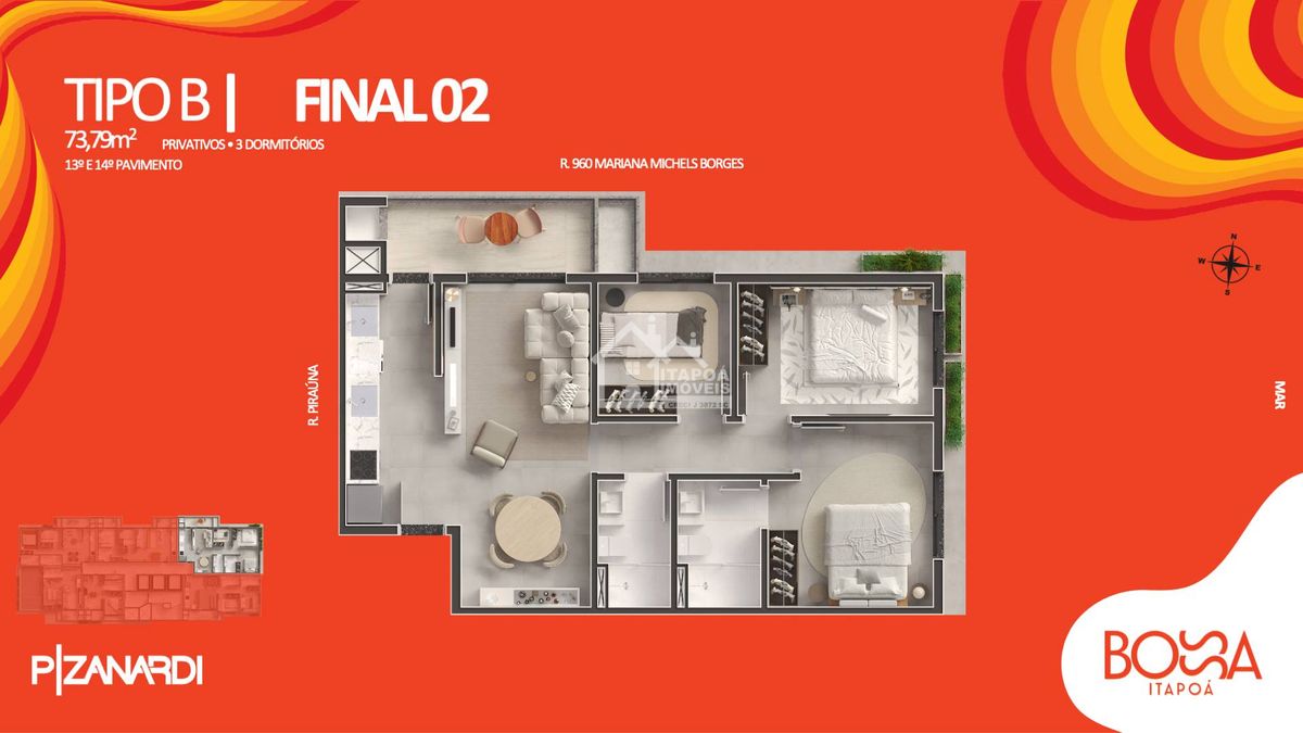 Apartamento, 1 quarto, 29 m² - Foto 58