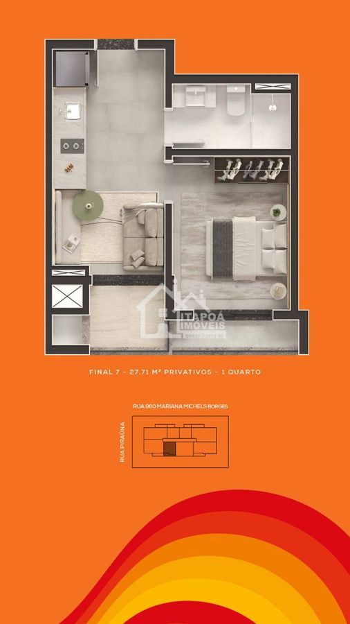 Apartamento, 1 quarto, 29 m² - Foto 51