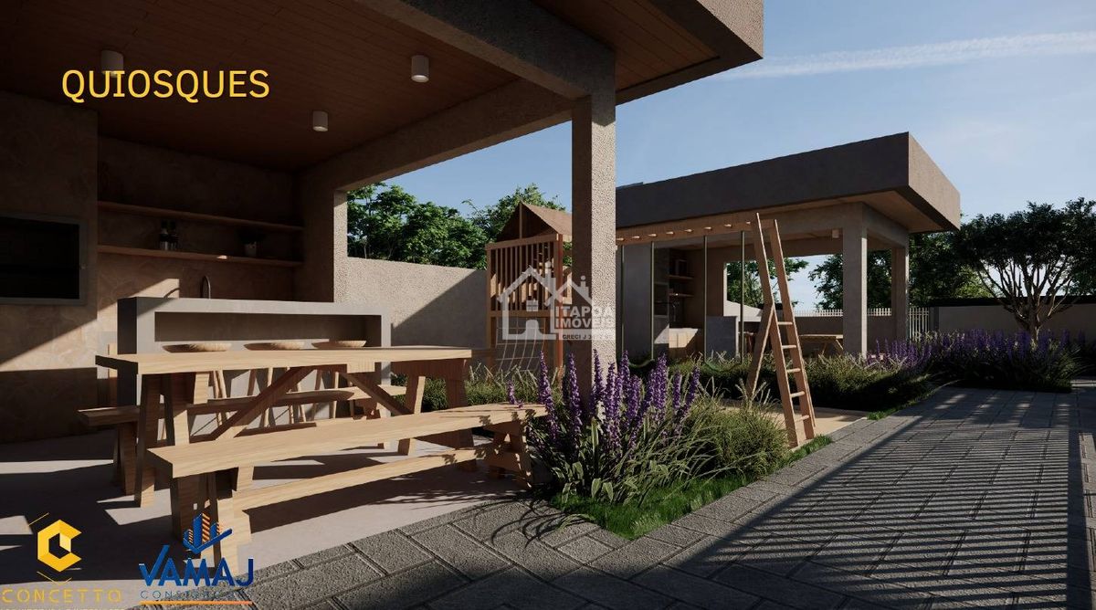 Lançamento Residencial Ouro Preto, 2 a 3 dormitórios com garden Balneário Itapoá apenas 900 metros do mar em Itapoá/SC.