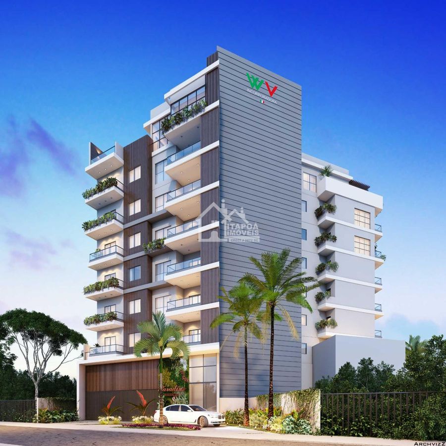 Residencial Paradiso apartamento apenas 60 metros do mar em Itapoá/SC