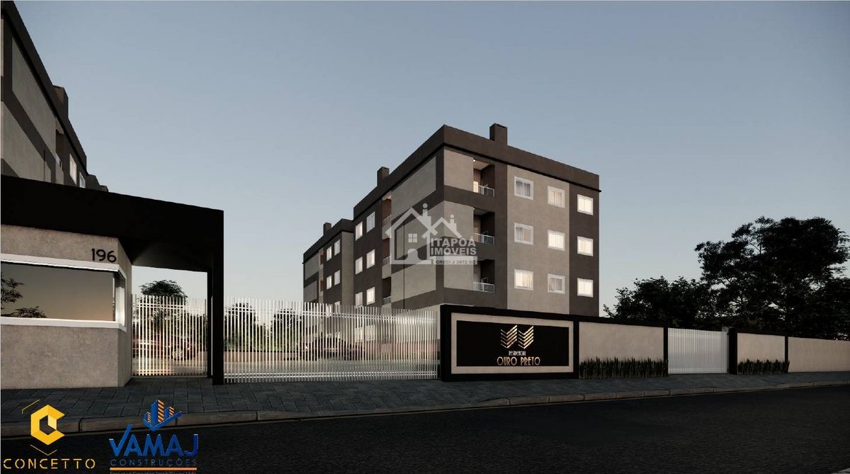 Lançamento Residencial Ouro Preto, 2 a 3 dormitórios com garden Balneário Itapoá apenas 900 metros do mar em Itapoá/SC.
