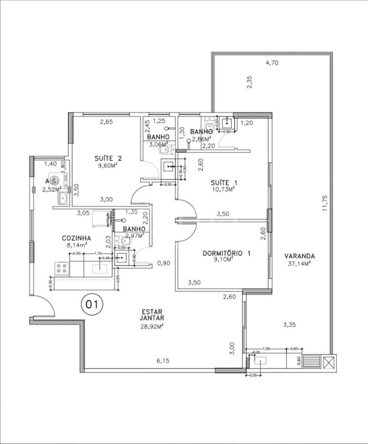 Apartamento, 3 quartos, 124 m² - Foto 5