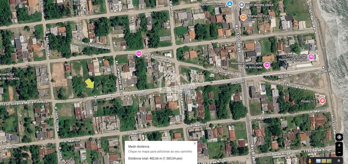Terreno com 384m² no Balneário Mariluz