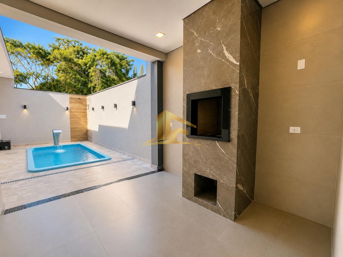 CASA NOVA COM 3 QUARTOS NO PAESE EM ITAPOÁ - Casa em Paese, Itapoá - à venda - LIMA ARQUITETURA E CONSTRUÇÕES