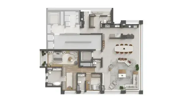 Gio jardins construtora mitre construção 178 metros 03 suíte