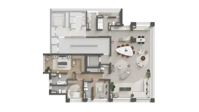 Gio jardins construtora mitre construção 178 metros 03 suíte