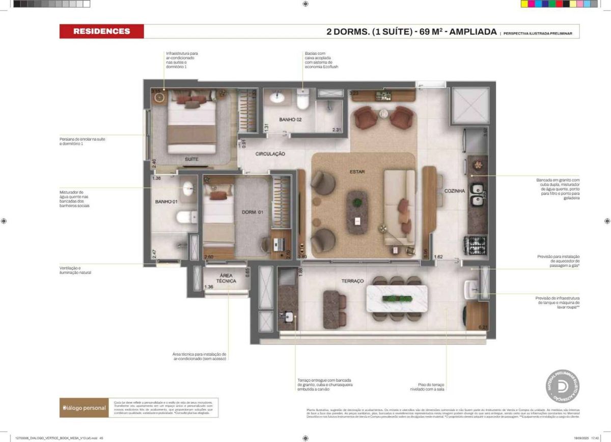 Vertice butanta residences construtora diálogo 120 metros 03