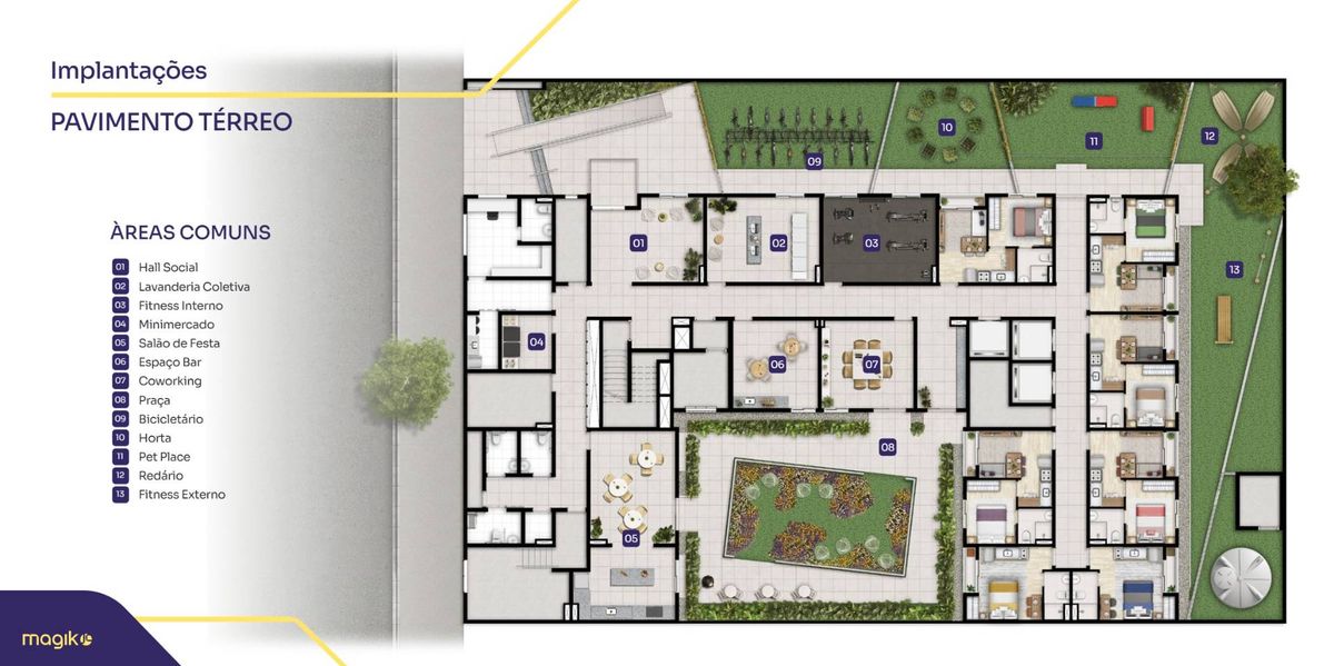 Bemviver praça fortunato construtora magik lançamento 34 met