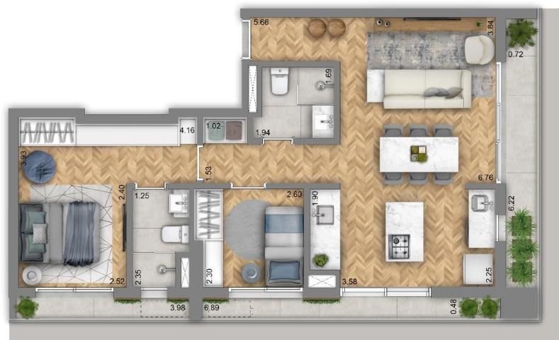 Jardim lobato construtora gamaro pronto para morar 75 metros