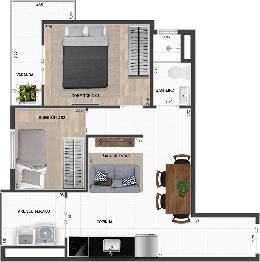 Maximus residences construtora yonder construção 44 metros 0