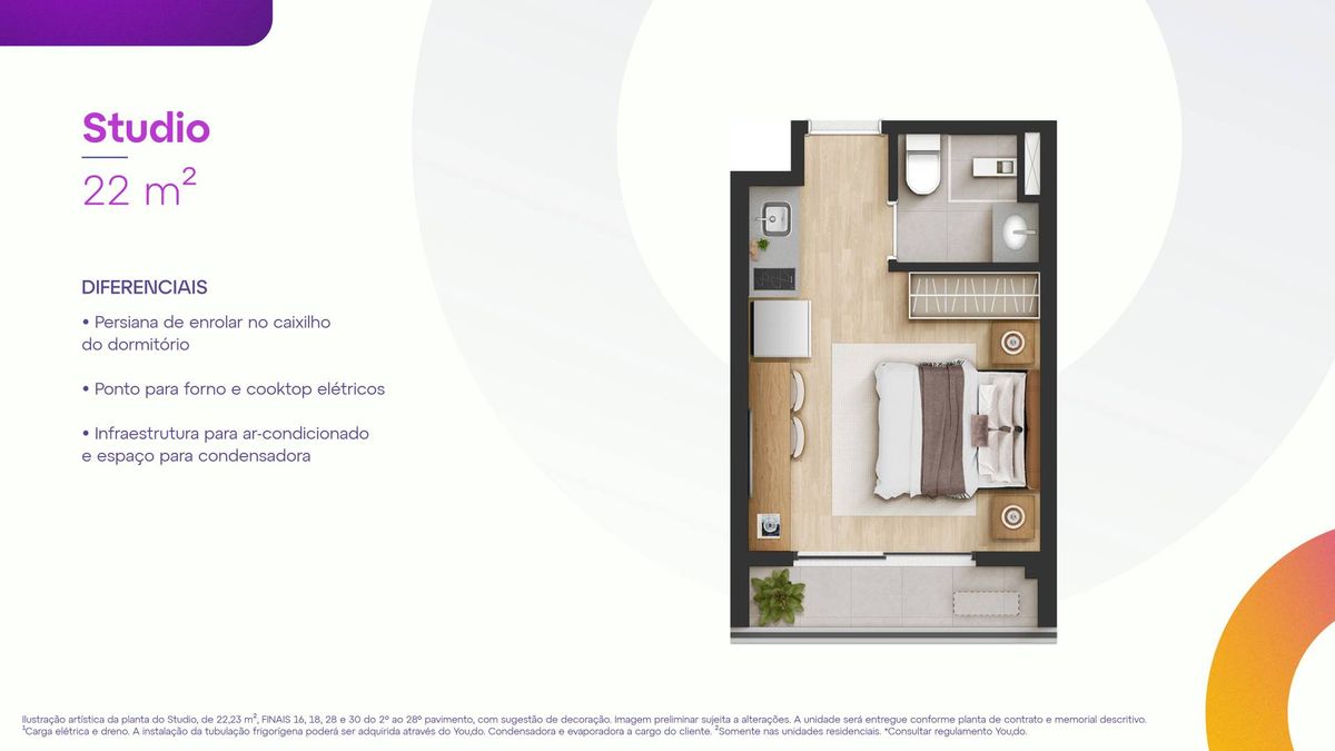 Open life freí caneca construtora one construção 22 metros s
