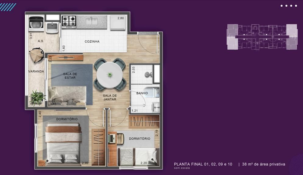 Innovare aricanduva construtora abiatar construção 38 metros
