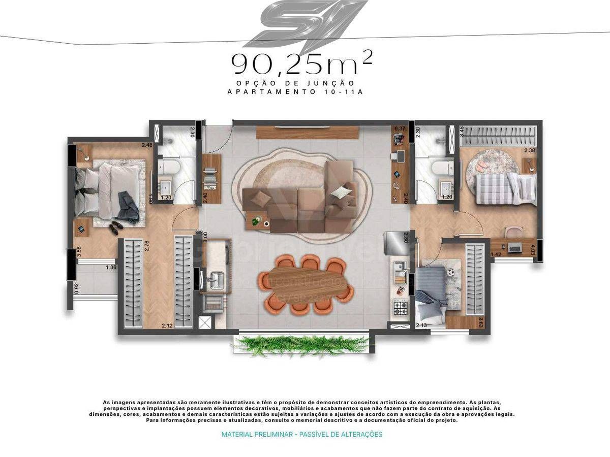 Alta floresta tatuapé construtora pratica 140 metros 03 suít