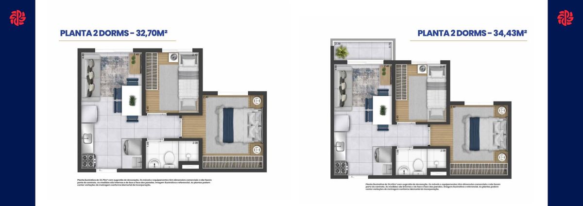 Residencial plano&essência life lançamento 34 metros 02 dorm