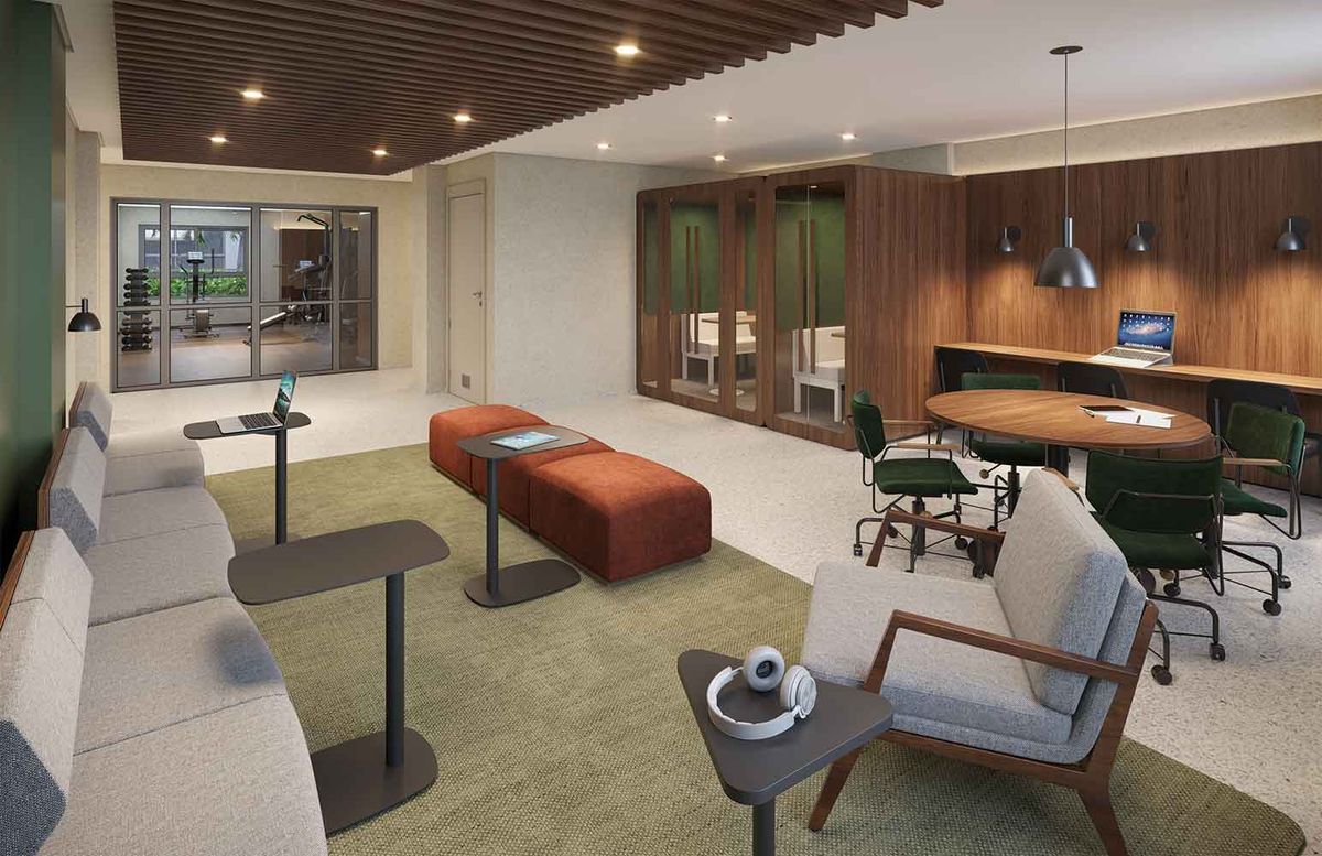 Alt studios by eztec construtora eztec construção 28 metros 