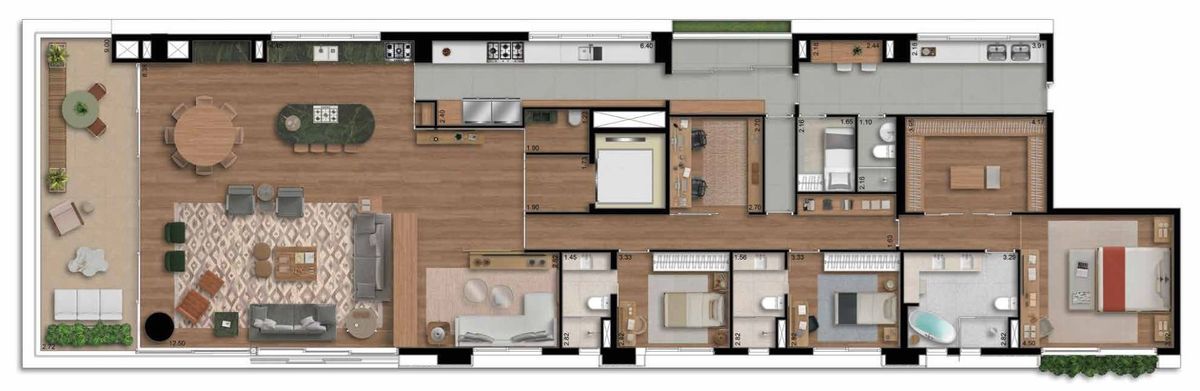 Albero construtora sdi construção 296 metros 04 suítes varan