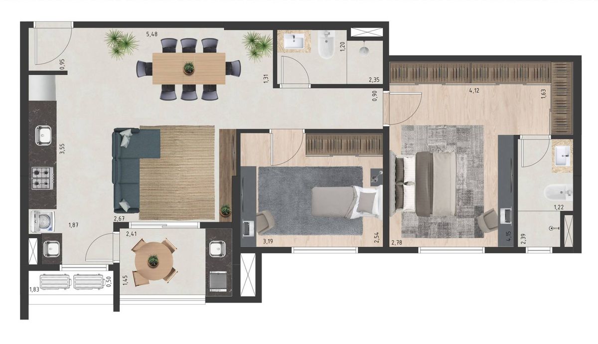 Eco vila primavera construtora eco vila construção 67 metros
