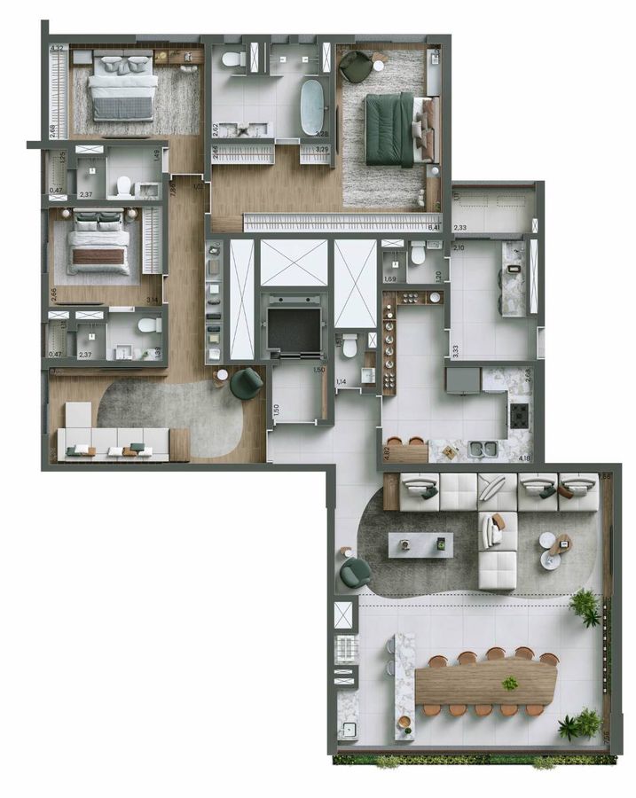 Nuv moema by planik construtora planik construção 208 metros