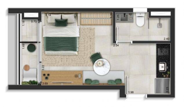 Ultra frei caneca construtora habitram construção 25 metros 