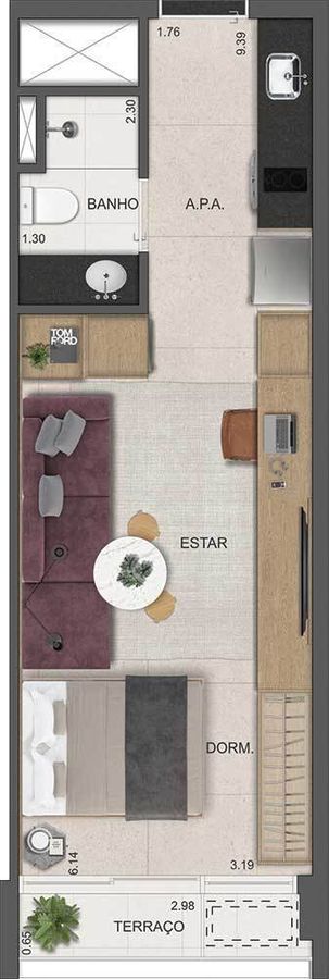 Dot 230 by triptyque construtora eztec construção 35 metros 