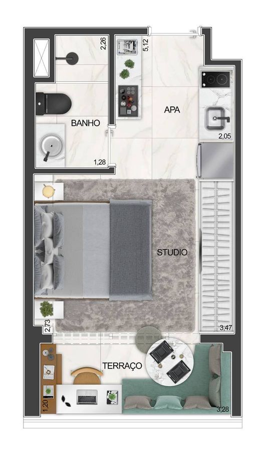 Level brooklin aam incorporadora pronto 24 metros studios co
