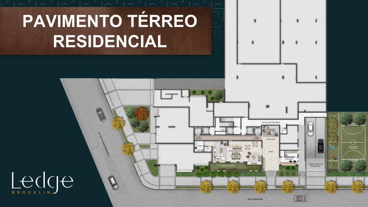 Ledge brooklin construtora tegra construção 70 metros 02 dor