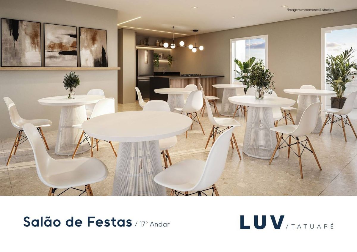 Luv tatuapé acl engenharia lançamento 31 metros 02 dormitóri