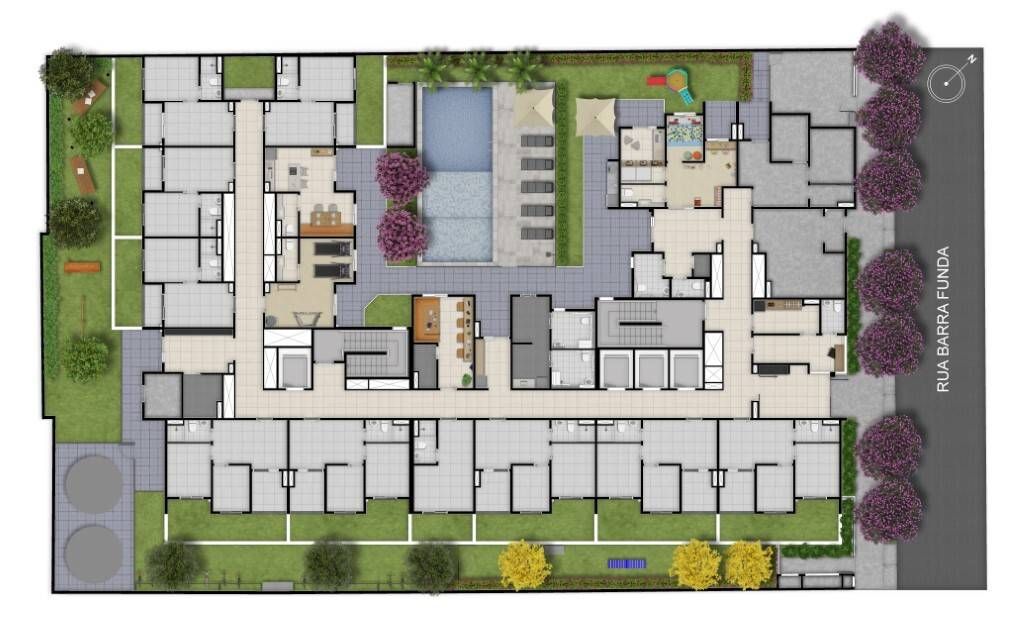 Mundo apto santa cecília construção 24 metros 01 dormitório 