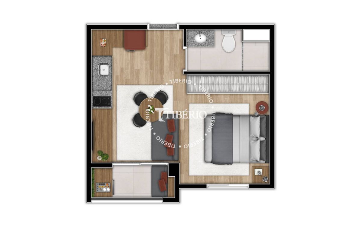 Prisma pinheiros construtora tibério pronto 26 metros studio