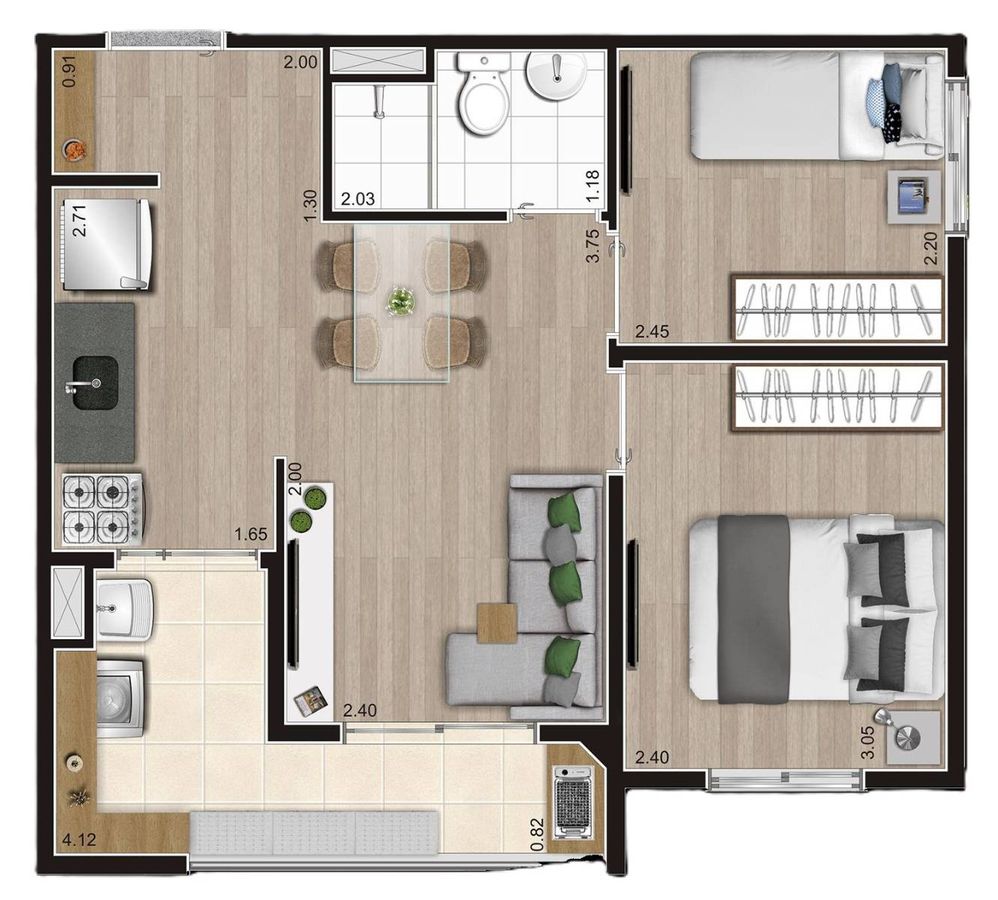 Alto do jardim manacá construtora econ construção 41 metros 