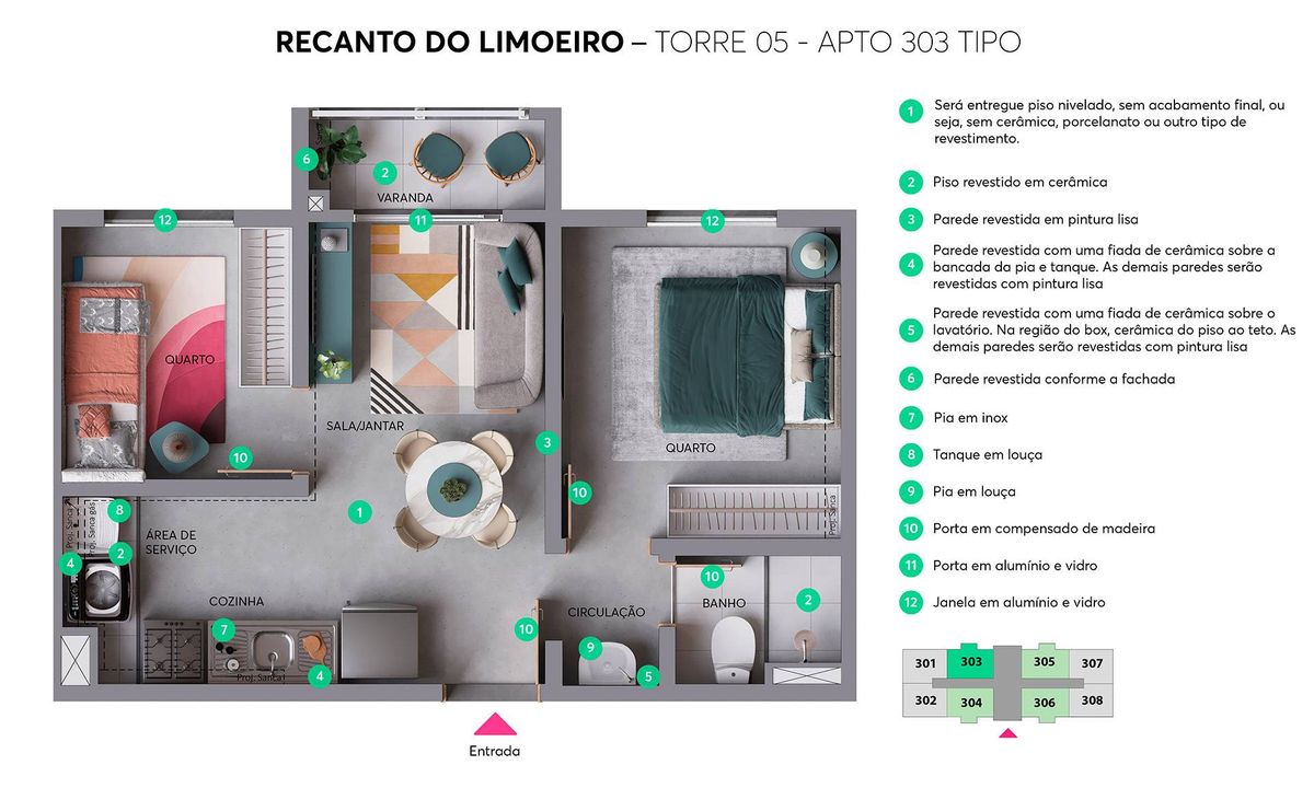 Recanto do limoeiro construtora mrv construção 35 metros 02 