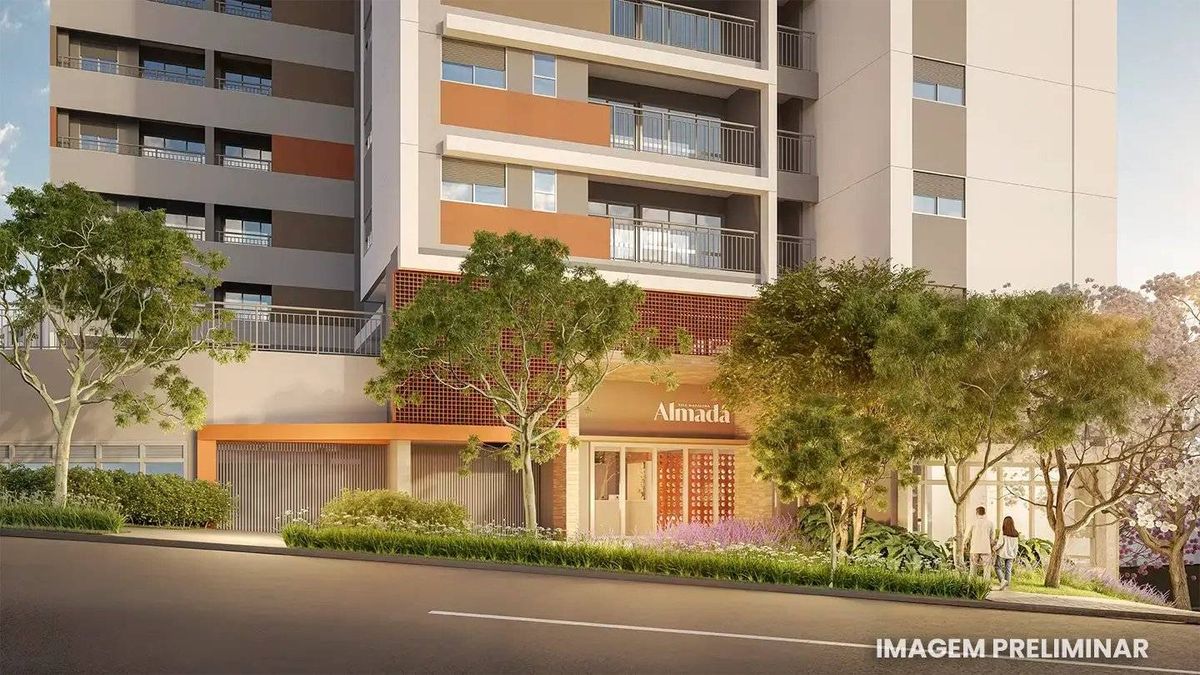 Almadá vila madalena construtora sinco construção 77 metros 