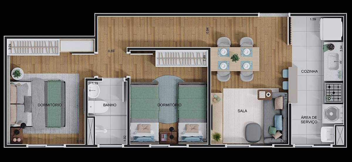 Hm smart freguesia construtora hm construção 40 metros 02 do