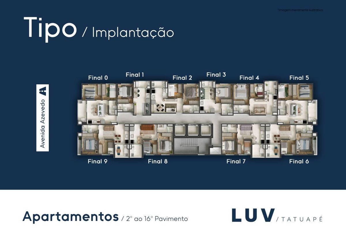Luv tatuapé acl engenharia lançamento 31 metros 02 dormitóri