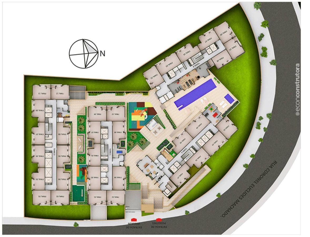 Nort limão construtora econ pronto para morar 38 metros 02 d