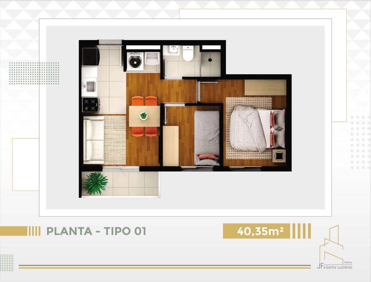 Jf & santa lucrécia construtora jfilho pronto 40 metros 02 d