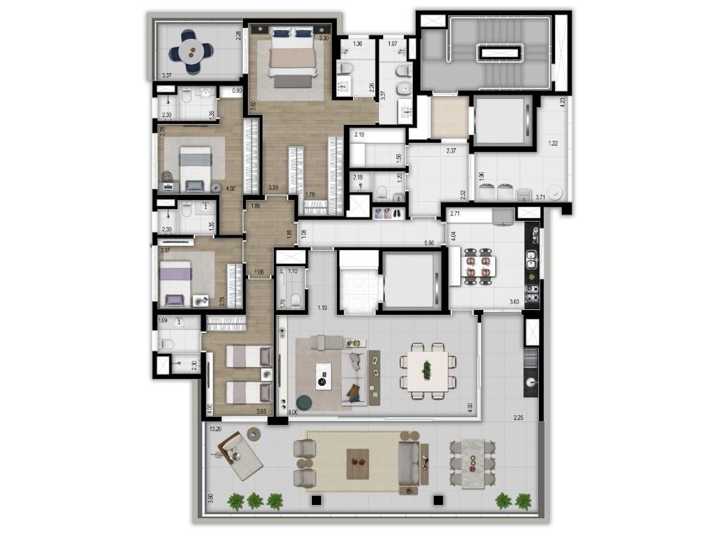 Beyond jardins construtora r. Yazbek pronto para morar 270 m
