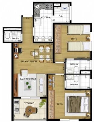 First class mbigucci construtora mbigucci pronto 64 metros 0