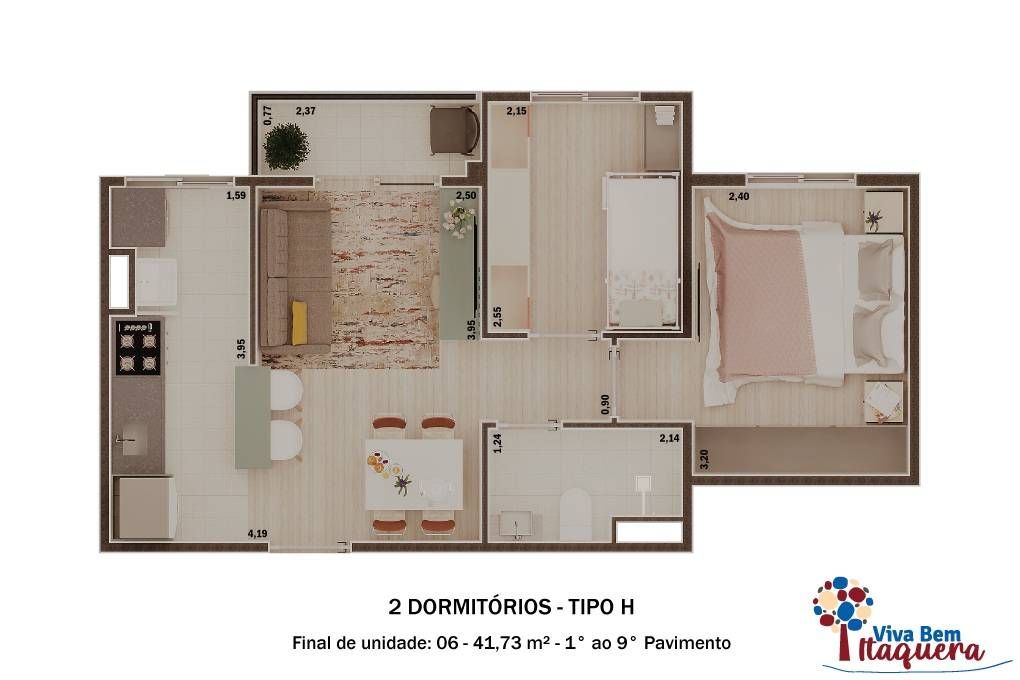 Viva bem itaquera construtora viva bem construção 41 metros 