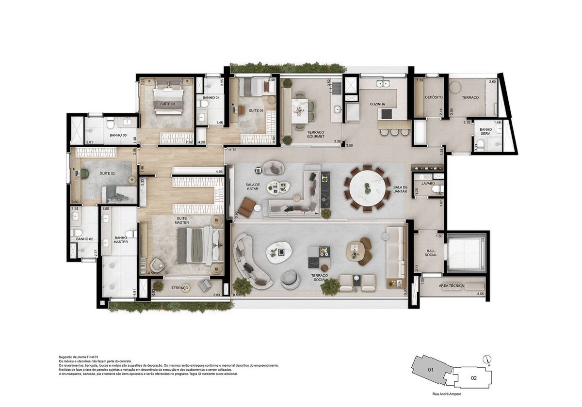 Ampère brooklin construtora tegra construção 262 metros 04 s