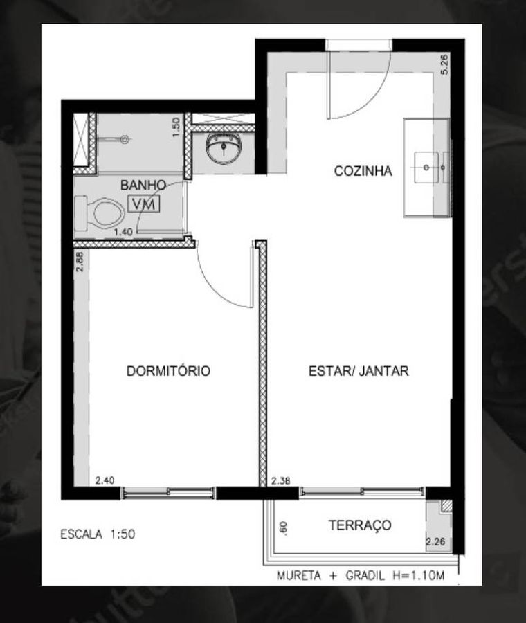 Max álvaro de abreu construtora max pronto 28 metros 01 dorm