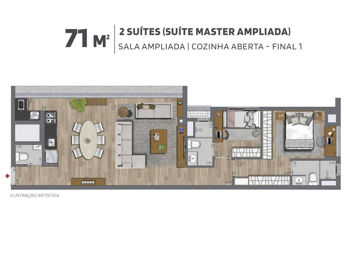 La casa pássaro e flores construtora grupo lar pronto 71 met