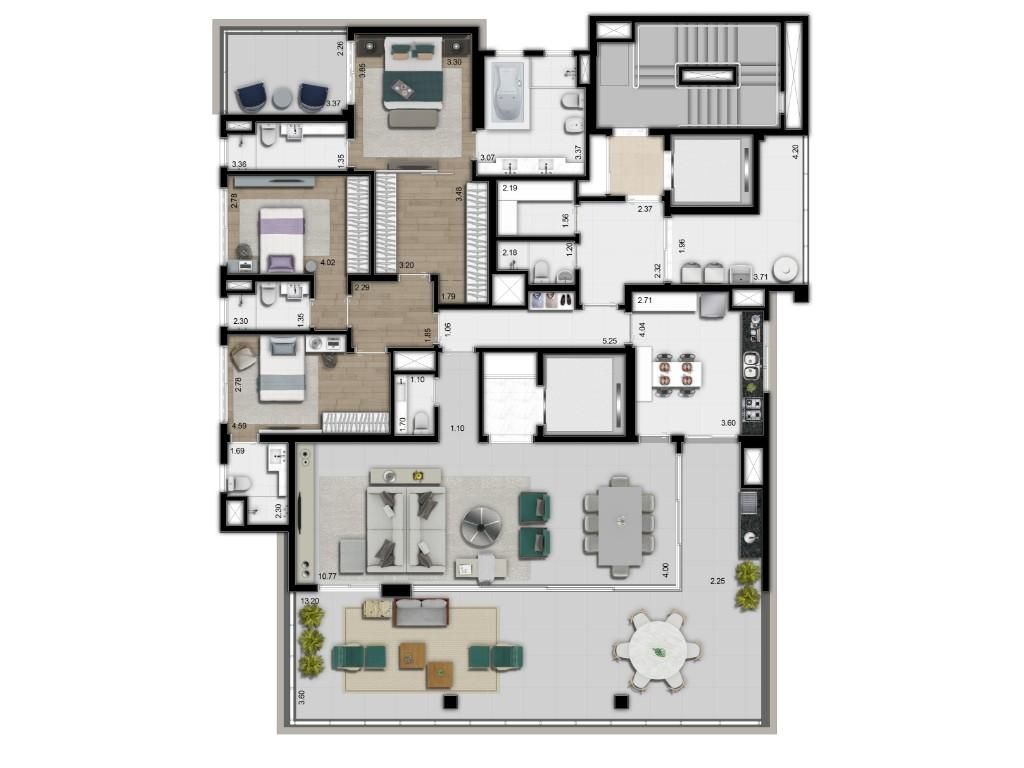 Beyond jardins construtora r. Yazbek pronto para morar 270 m