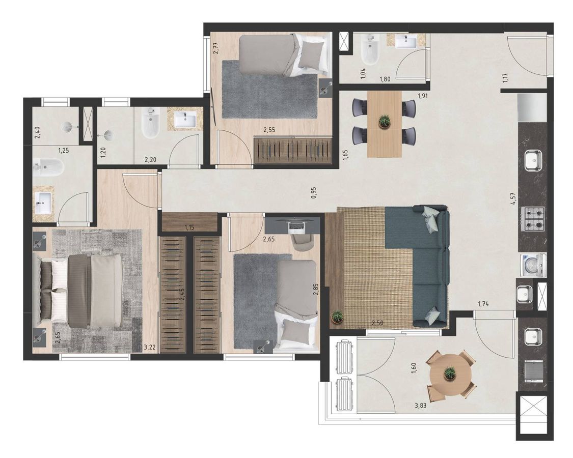 Eco vila primavera construtora eco vila construção 77 metros