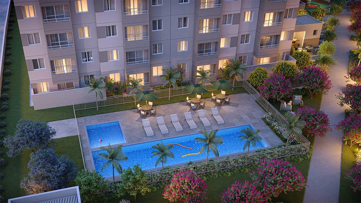 Raíz home clube construtora direcional construção 34 metros 