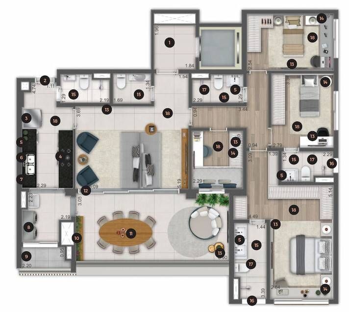 Ateliê 365 construtora mac pronto 152 metros 04 dormitórios 