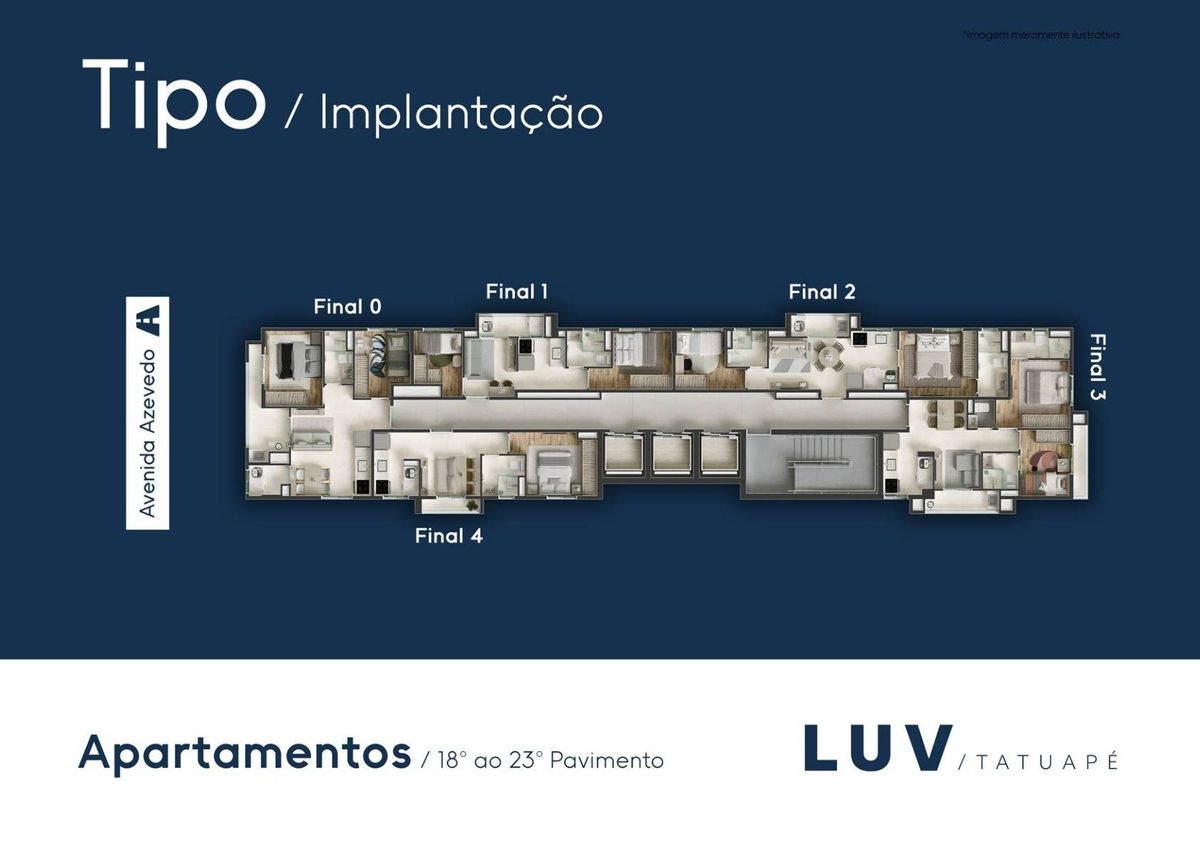 Luv tatuapé acl engenharia lançamento 31 metros 02 dormitóri