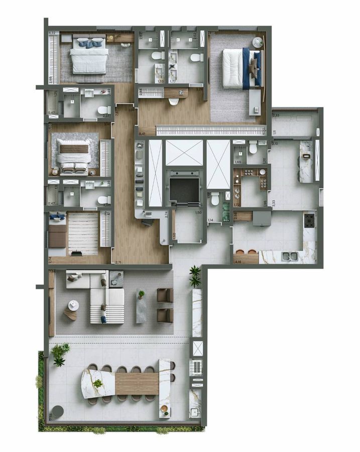 Nuv moema by planik construtora planik construção 208 metros