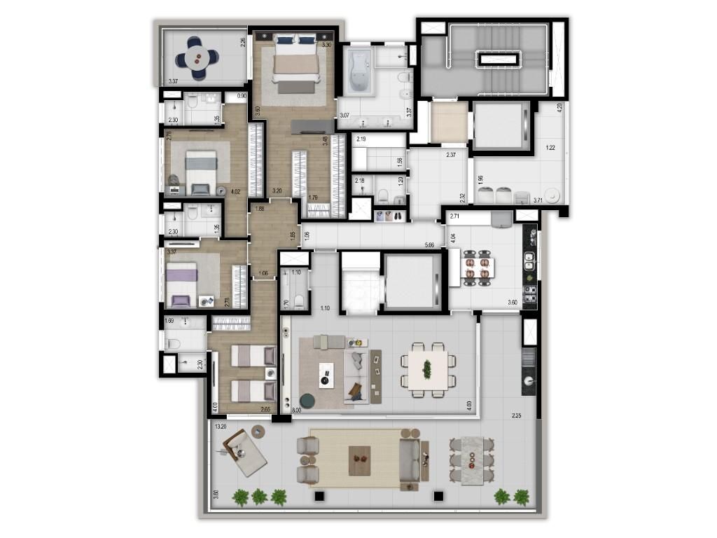 Beyond jardins construtora r. Yazbek pronto para morar 270 m